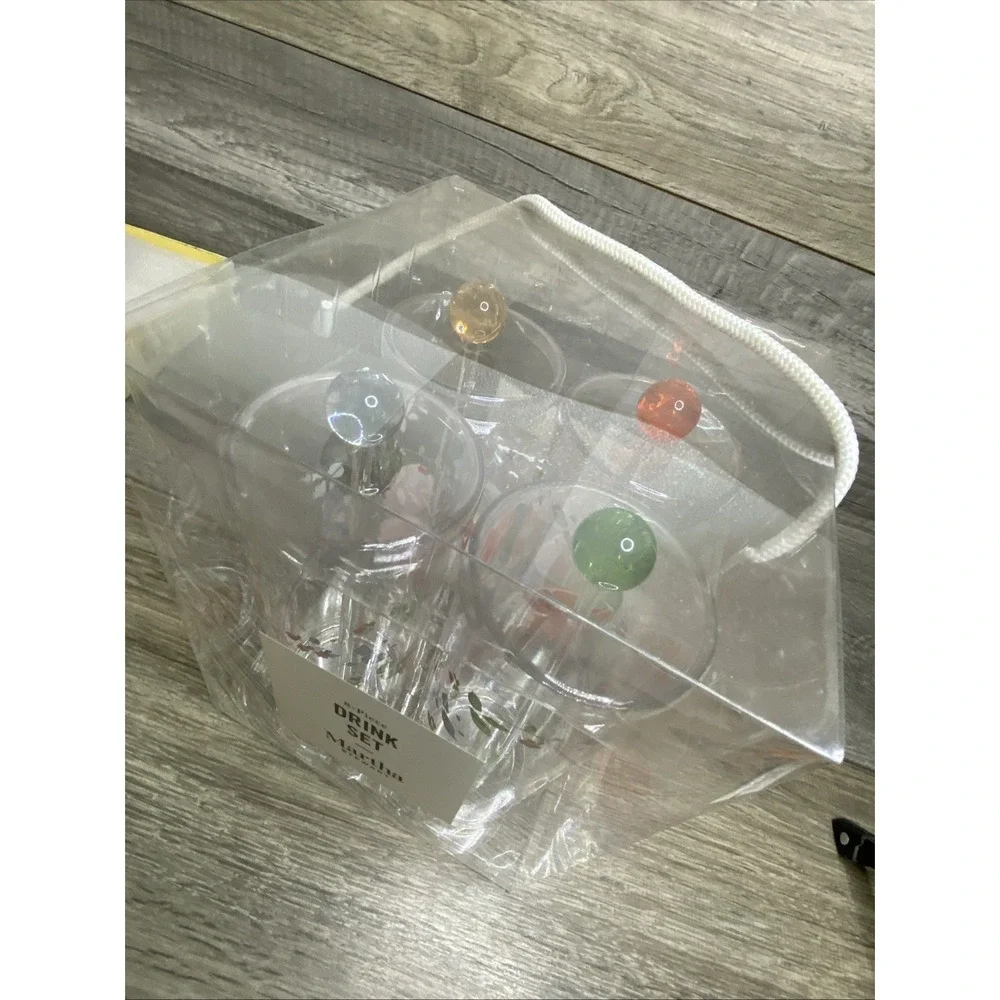 Martha Stewart Collection 8-piece Drink Set Acrylic 2019 NEW Sealed